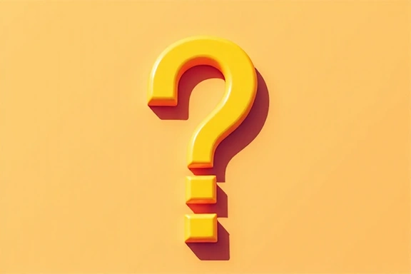 Stylized question mark icon representing frequently asked questions